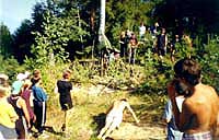 Ролевая экологическая игра в эколагере в Керженском заповеднике, июль 2000