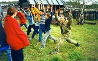 Интерактивные тренинги в эколагере в Керженском заповеднике, сентябрь 2000